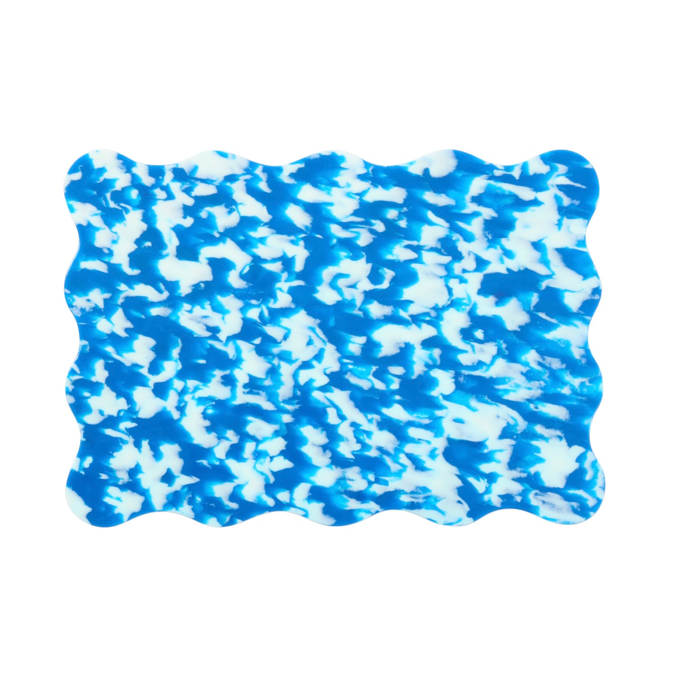 Blue and white wavy chopping board by Pinchy – aesthetic designer kitchenware