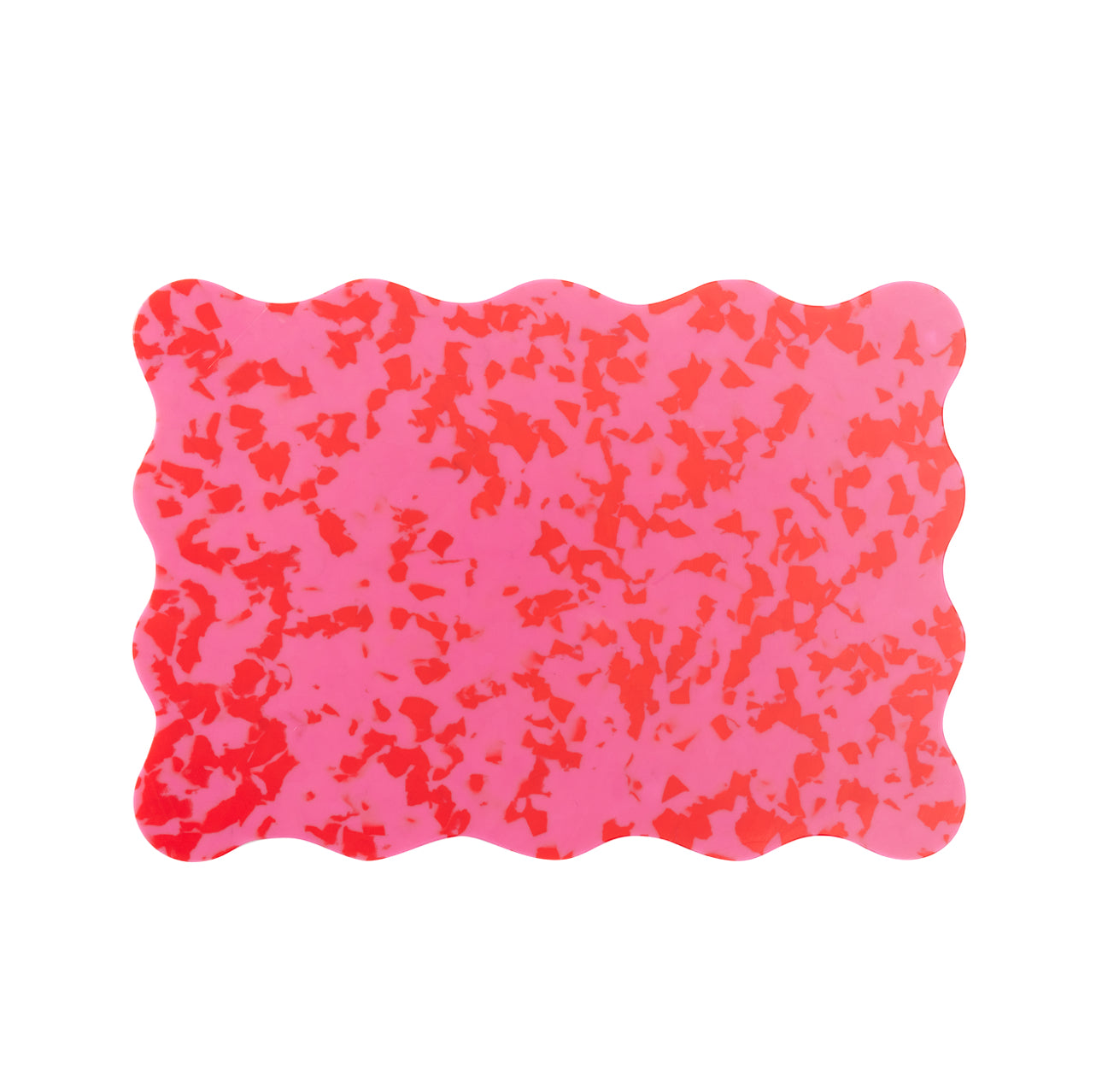pink wavy scalloped chopping board