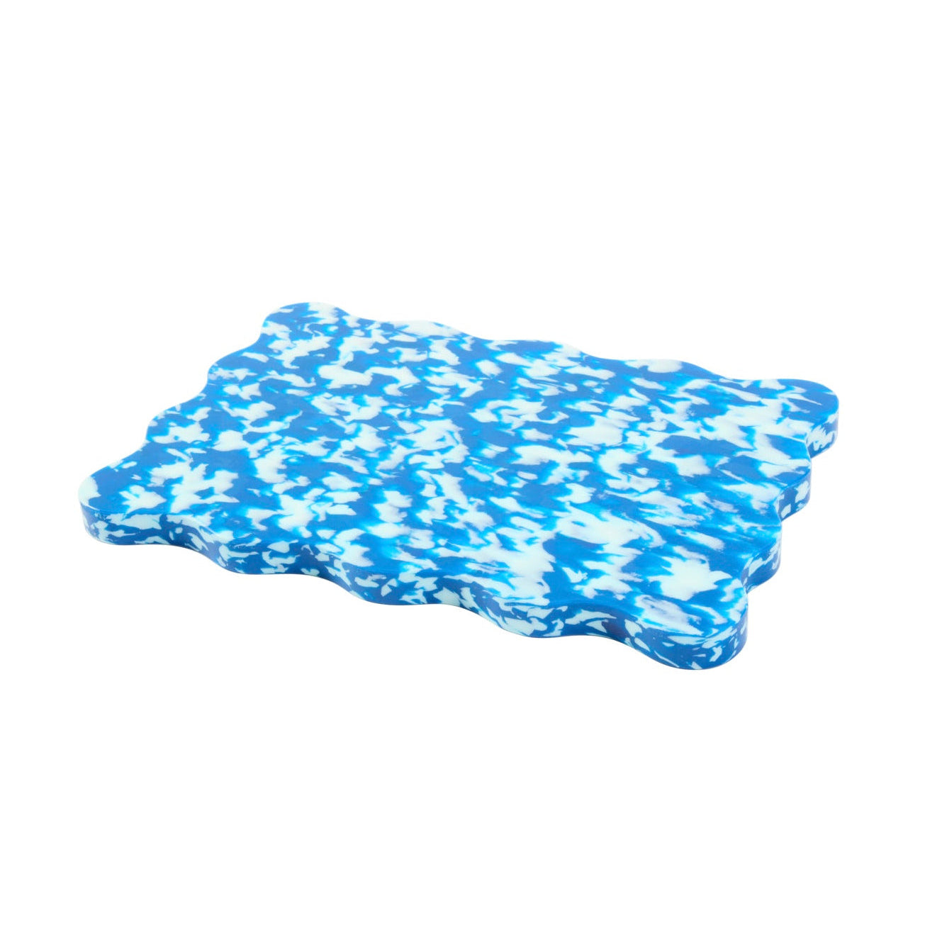 Blue and white wavy chopping board by Pinchy – aesthetic designer kitchenware
